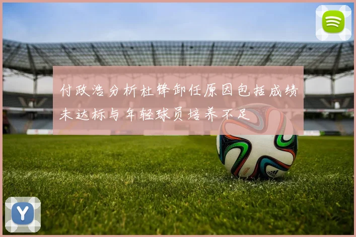 付政浩分析杜锋卸任原因包括成绩未达标与年轻球员培养不足